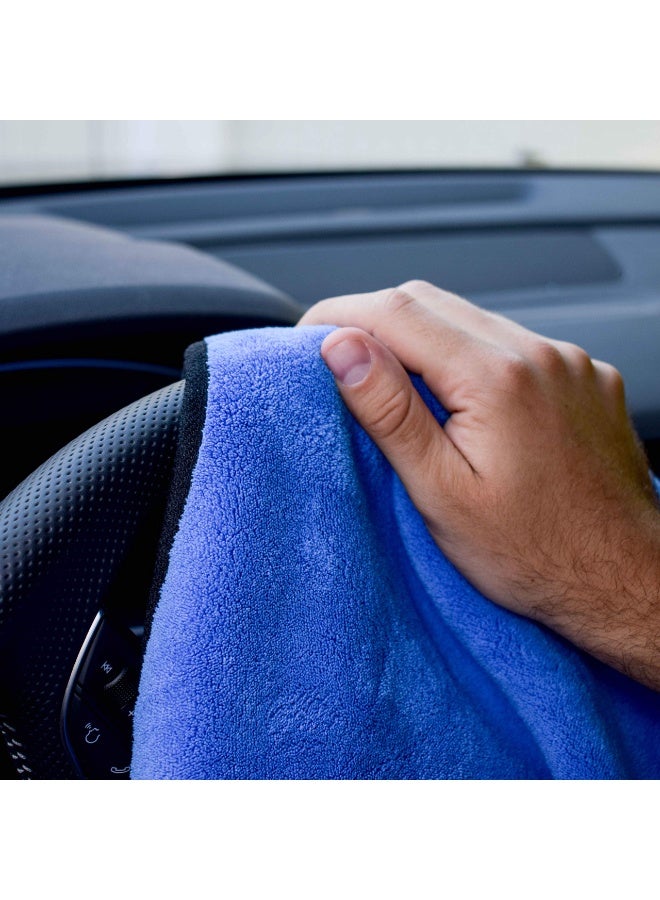 Microfibre Car Cloths, Pack of 3, 500 GSM Polishing Cloth, Paint Care, Extremely Absorbent and Gentle Soft for Caring for Car and Motorcycle, Drying, Polishing, 30 x 30 cm (3 Pieces) - Image 5
